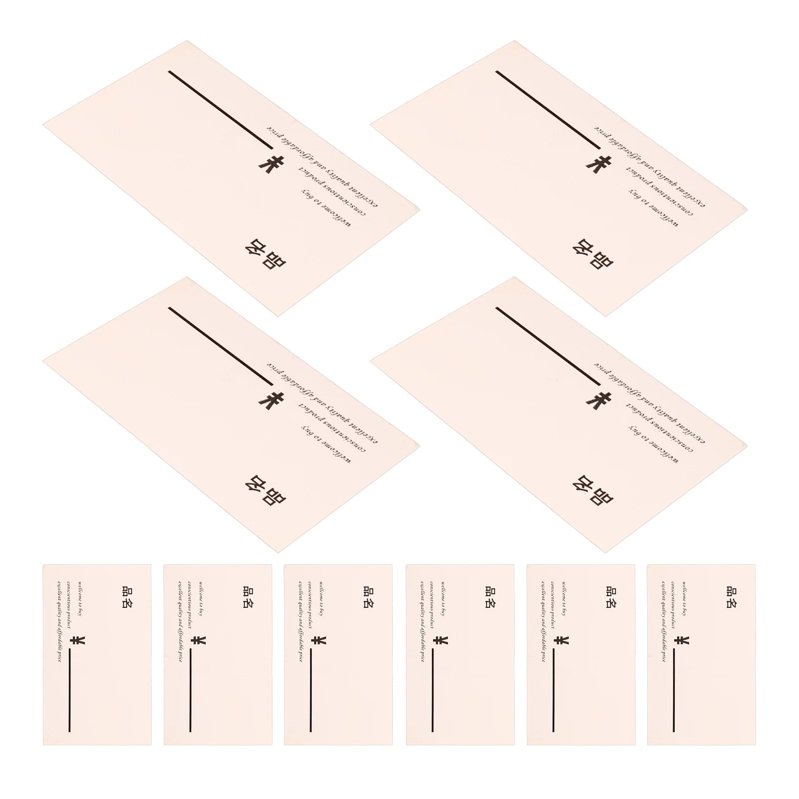 

100 Pcs Price Tag Paper 9X6CM Retail Display Shopping Mall Supermarket Signs Blank Labels Advertising Price Labels Signs