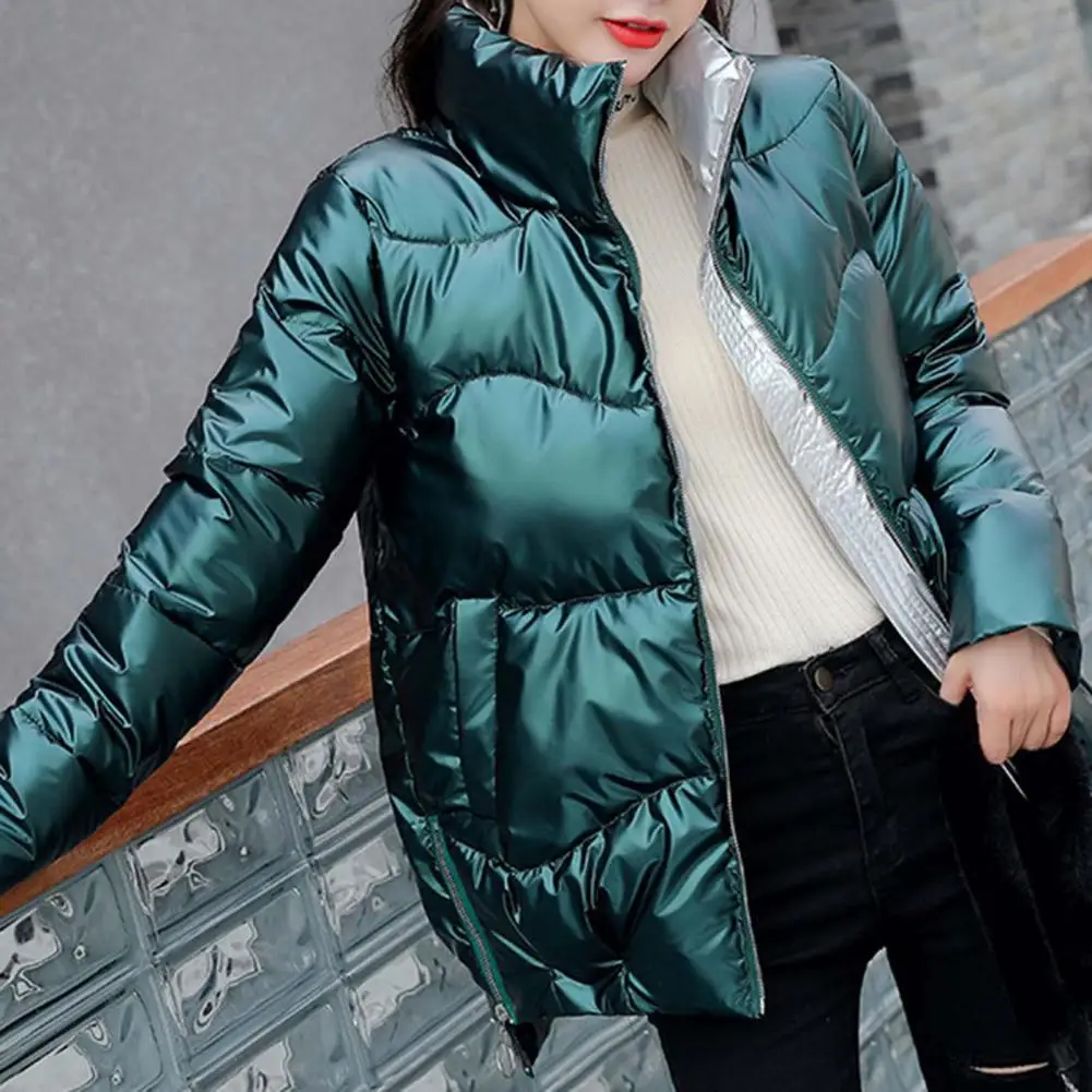 2023 New Down Cotton Coat Bright Face Short Jacket Autumn/Winter Korean Edition Plus Size Loose Cotton Coat Women\'s Coat