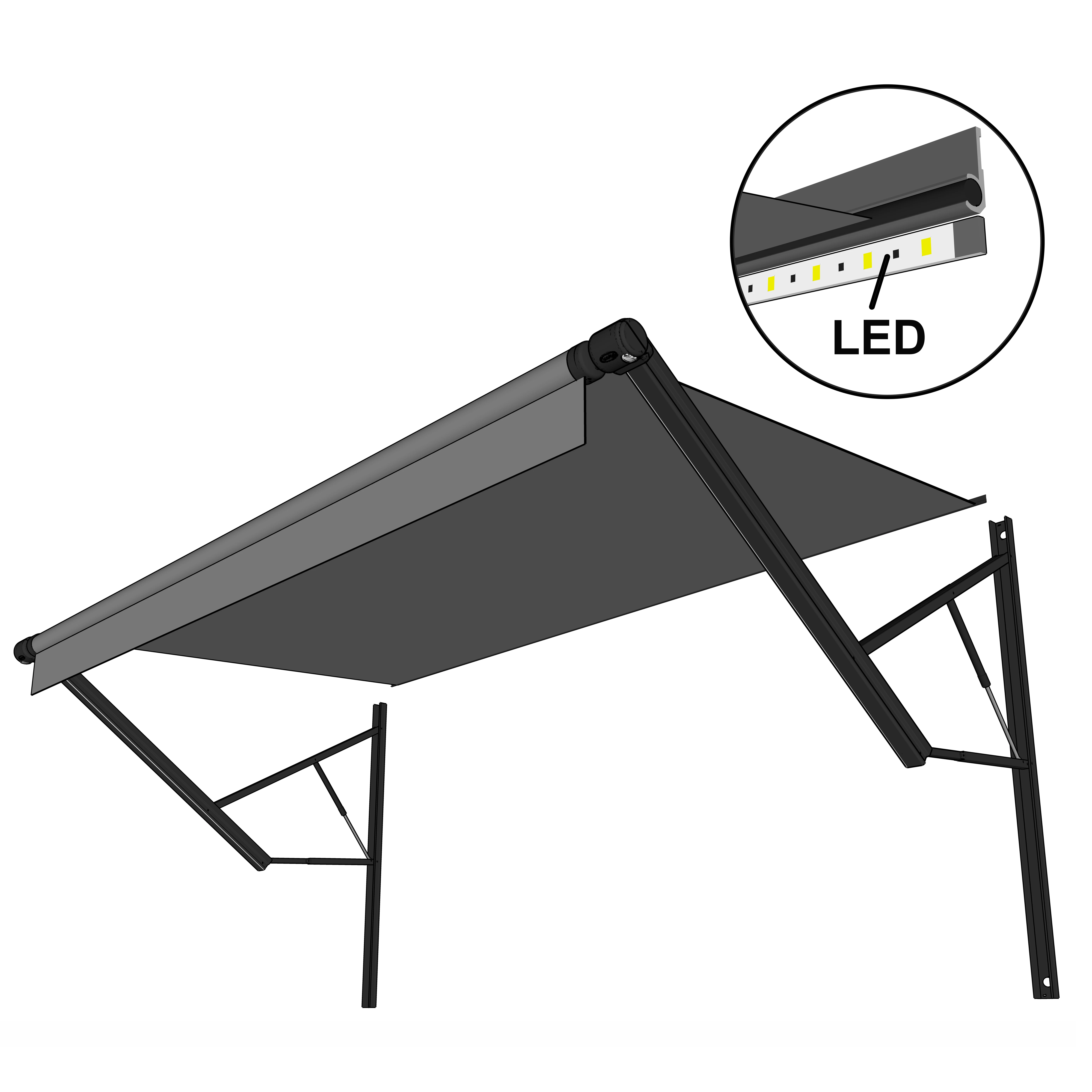 

B2 Led Type Of American Rv Trailer Awning