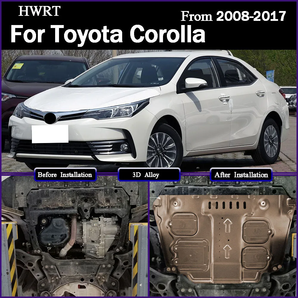 

Engine Baffle Protection Plate Lower Guard Plate Engine Shield For Toyota Corolla 2008-2017 1.6L 1.8L 2.0L 1.2T Accessories