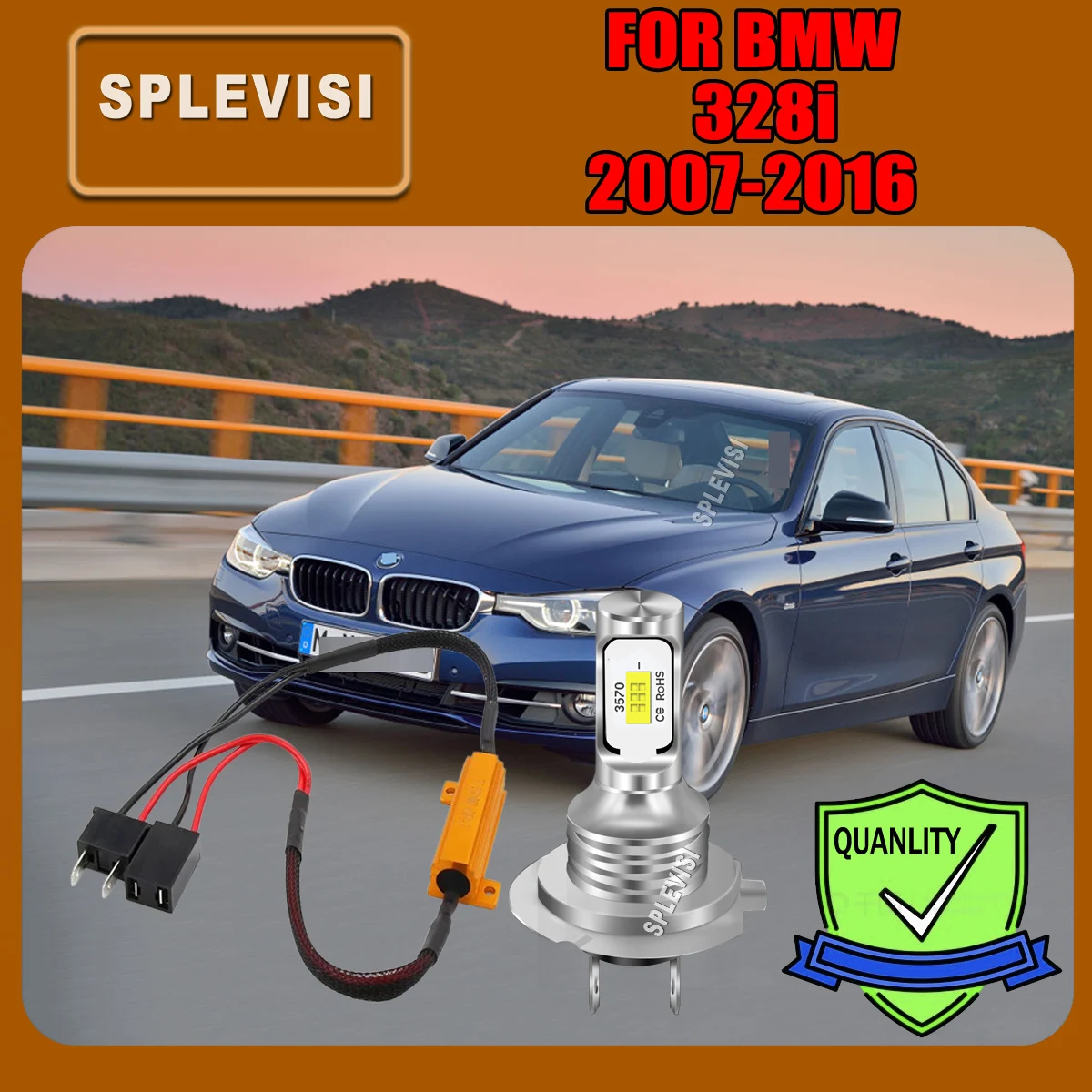 

CSP Car Headlights LED Bulbs Lights 6000K Auto headlamp No Error For BMW 328i 2007 2008 2009 2010 2011 2012 2013 2014 2015 2016