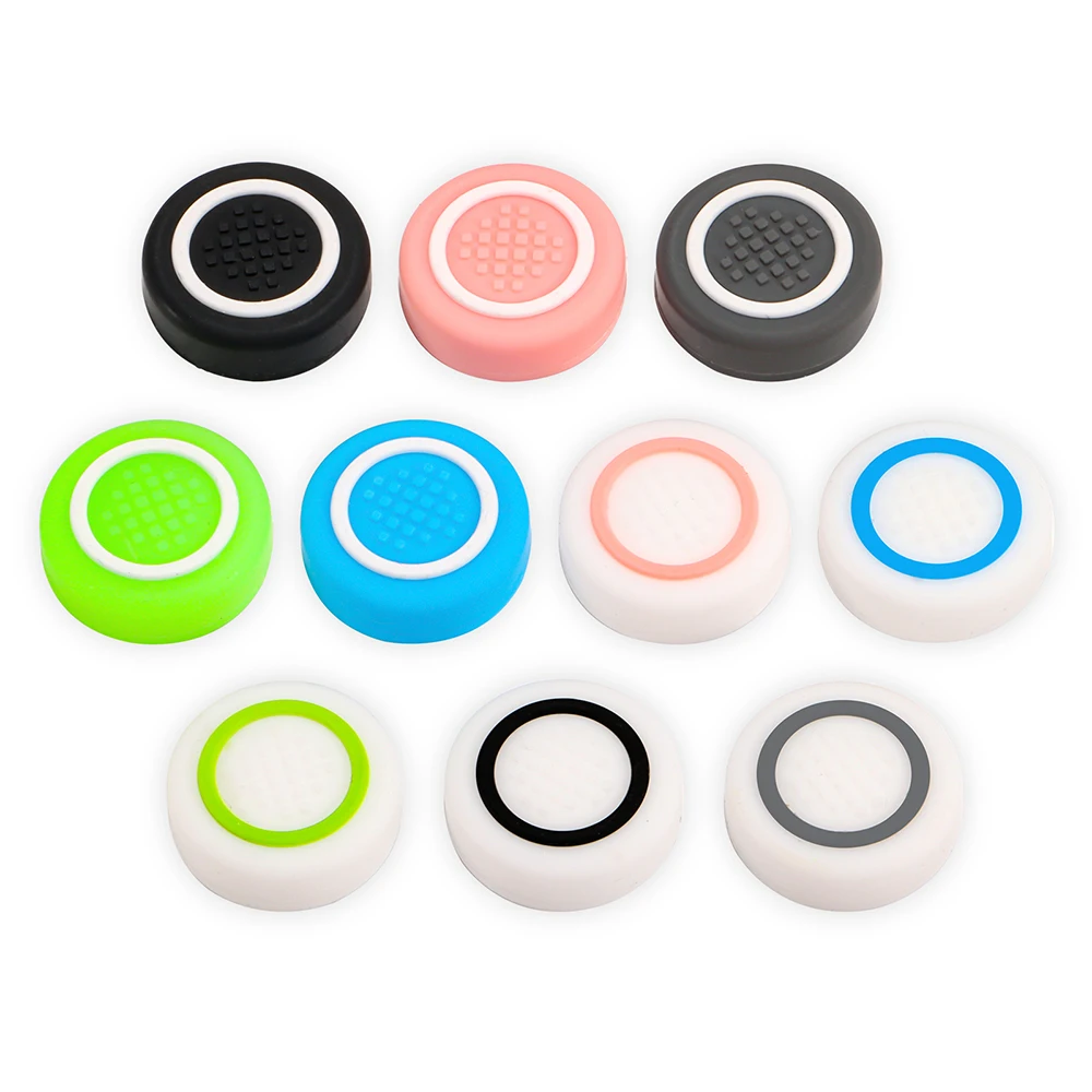 2pcs Silicone Analog Thumb Grip Caps Compatible with Nintendo Switch OLED/Switch Lite/Switch Joystick Protective Cover