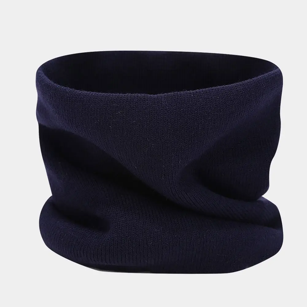 3Pcs/Set Warm Winter Hat Scarf Gloves Set Thicken Windproof Scarf Neck Warmer Elastic Soft Knit Beanie Snood Set for Men Women