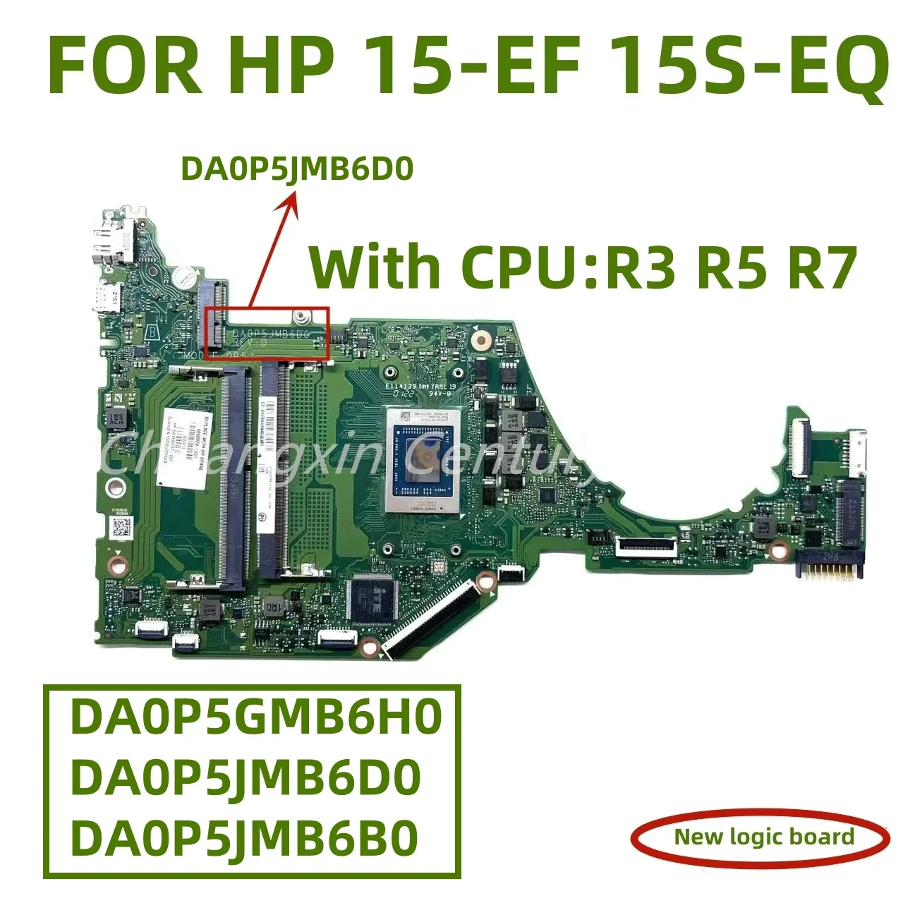 

DA0P5JMB6D0 DA0P5GMB6H0 DA0P5JMB6B0 suitable For HP 15-EF 15S-EQ laptop motherboard with R3 R5 R7 CPU 100% tested OK