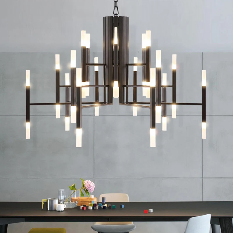 غرفة نوم حديثة ديكور غرفة الطعام مصابيح سقف LED أضواء قلادة إضاءة داخلية إضاءة داخلية مصباح سقف الثريا #2