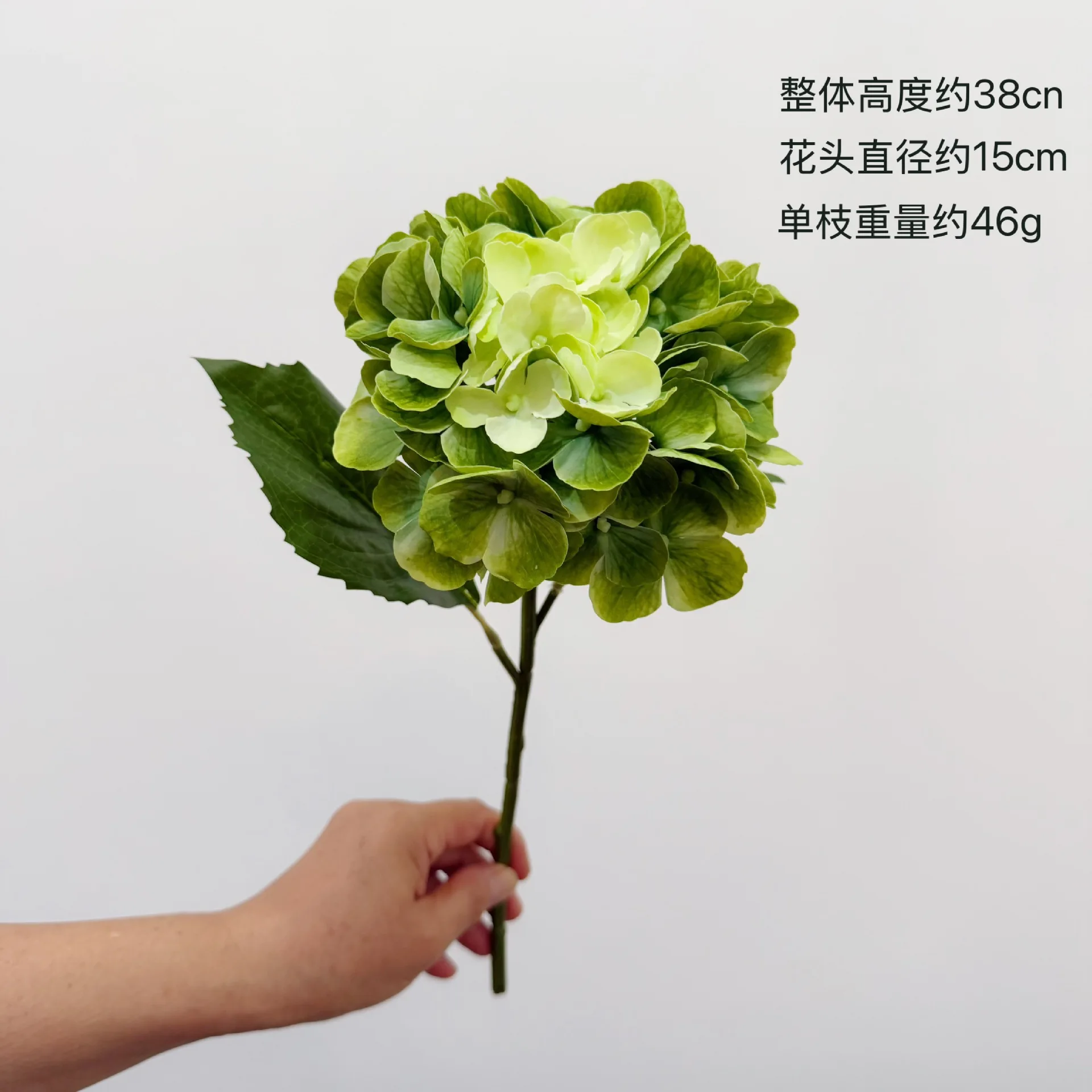 4 Stück Feuchtigkeitsspendende Latex-Hortensien, Künstliche Blumen mit Echtem Touch, Hochzeitstisch-Blumenarrangement, Party- und Heimdekoration, Blumenstrauß – Detail 5