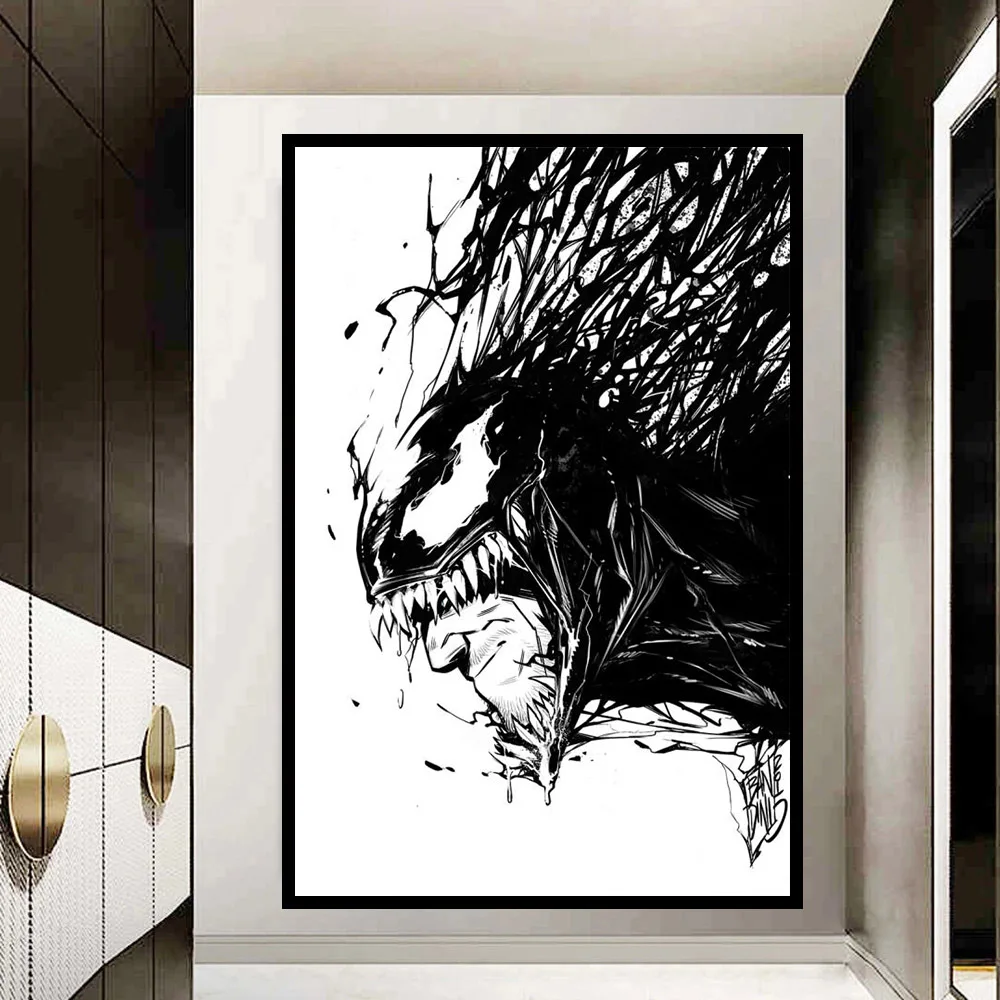 Disney Classic Canvas Painting Marvel Venom Let There Be Carnage Movie Posters and Prints Wall Art Pictures for Room Home Decor