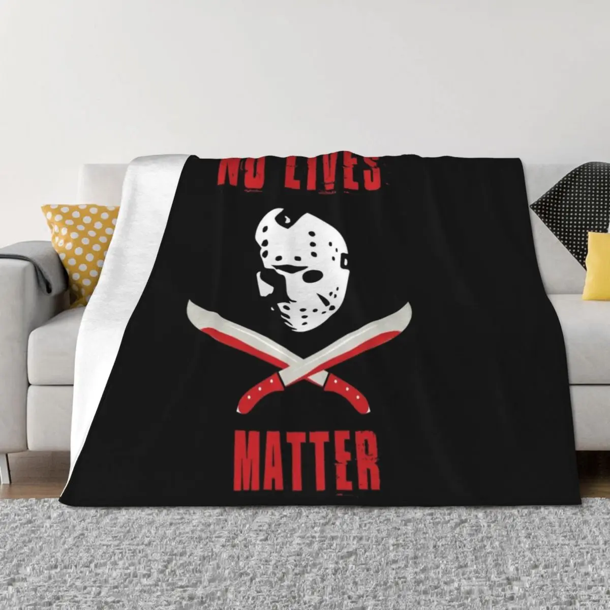 

No Lives Matter Throw Blanket Sofas Plush For Baby Hairy Blankets