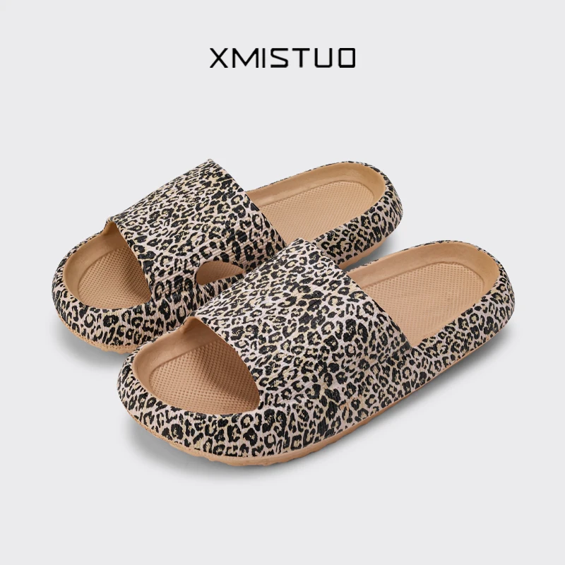 

New women's fashion casual casual women's leopard print slippers outdoor sports comfortable women's slippers