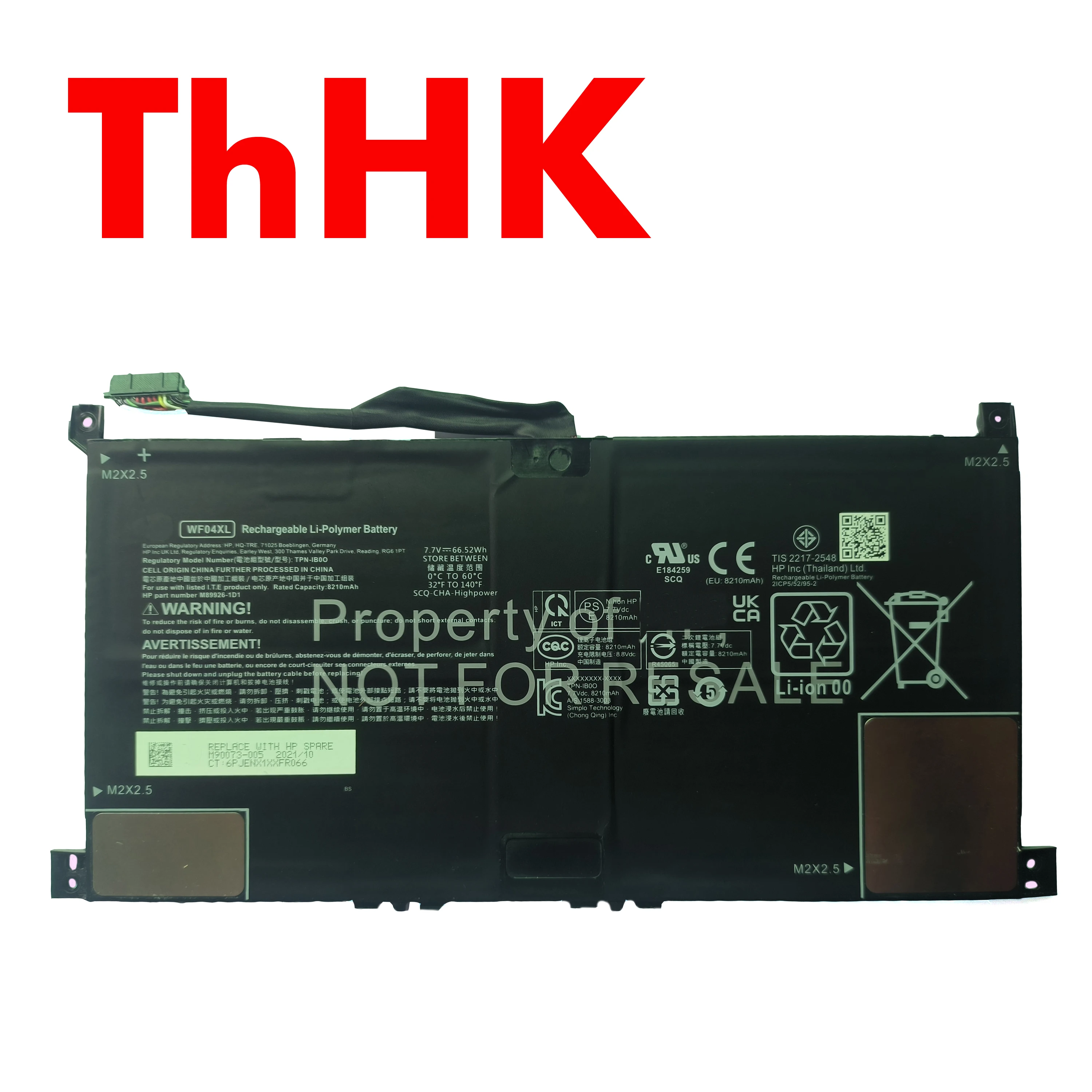 Genuine Original 66.52Wh WF04XL WFO4XL M89926-1D1 TPN-IB0O Battery For HP Envy X360 13-BF BF0376NG BF0777NG BF0955ND BF0975ND