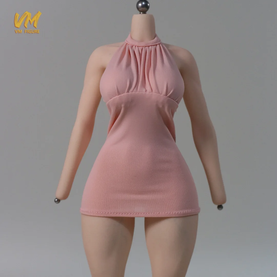 1/6 مقياس أنثى الجندي الرسن الرقبة فستان قصير مثير الساخن فستان مرن نموذج ل 12 ''عمل الشكل الدمى TBL53 AT203 VCD01 #2
