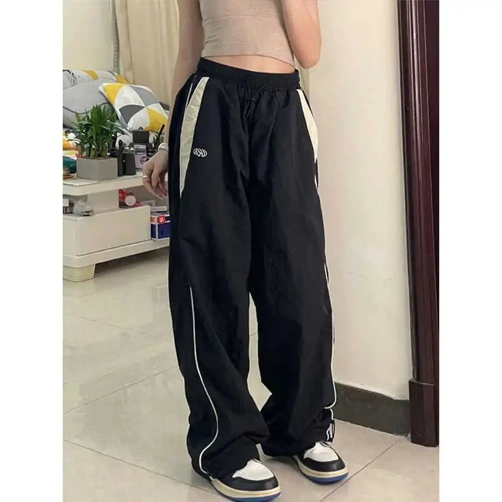 

Womens Wide Leg Cargo Pants Casual Dstring Streetwear Ela Autumn 2025 Faion Ladies Casual Pants Street Sle