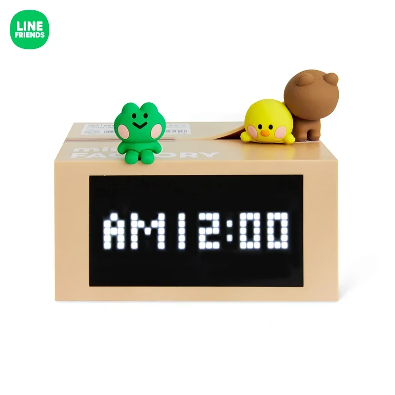 

LINE FRIENDS BROWN SALLY LEONARD Table Minini Electronic Clock Cartoon Animation Cute Home Morning Alarm Bedroom Bedside Clock