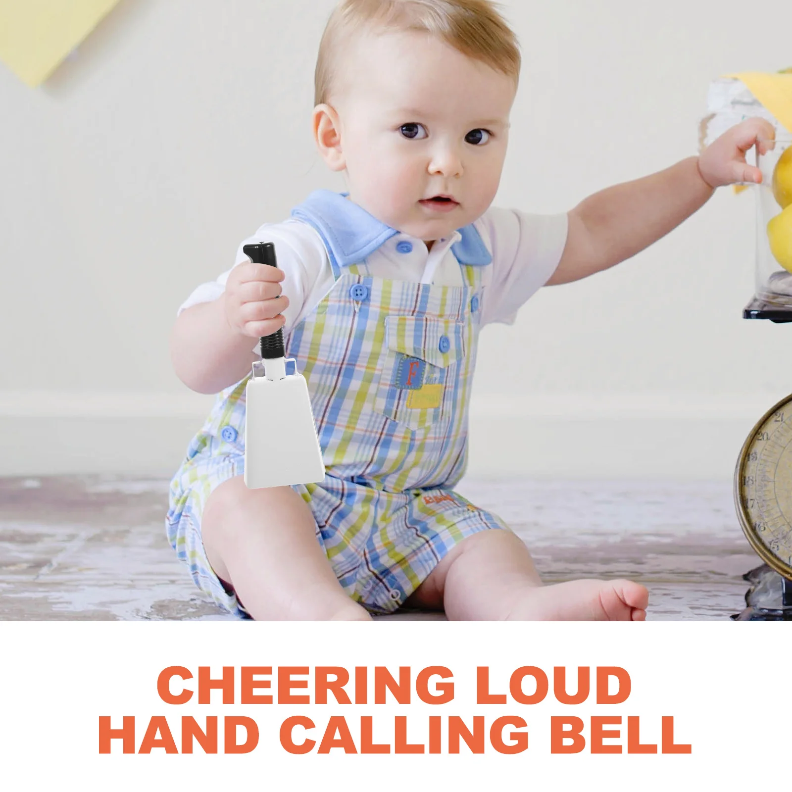 يهتف جرس البقر صناع الضوضاء دائم آمن معدن ABS مظهر أنيق واضح هش الصوت ألعاب كرة القدم