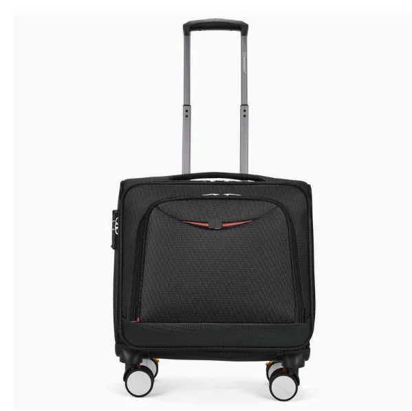 

Men Rolling luggage bag wheels Men business travel Trolley Bag luggage suitcase 18 Inch Oxford Softside Spinner Luggage Suitcase
