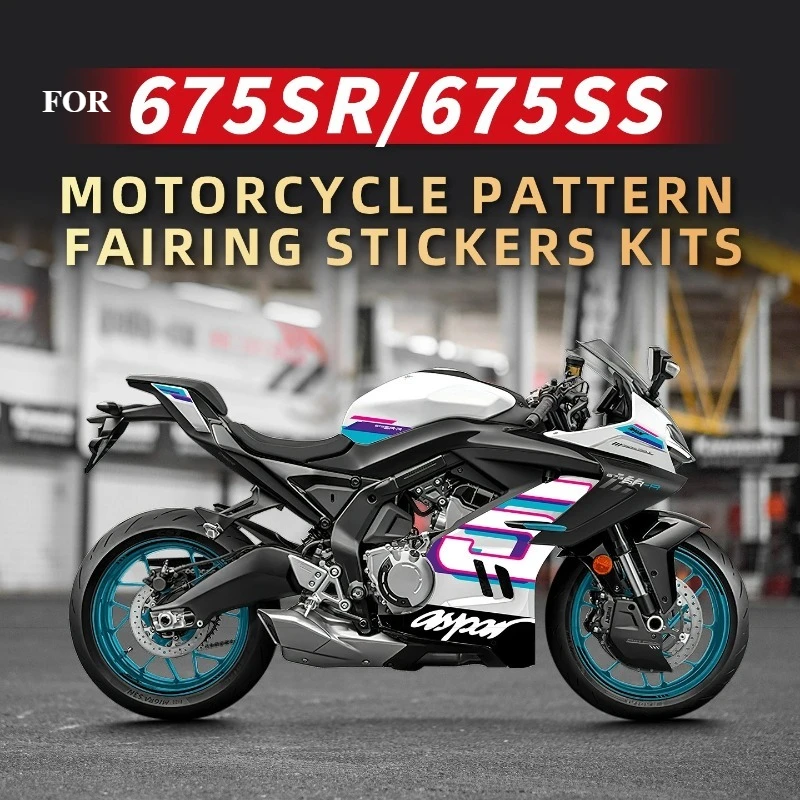 Used For CFMOTO 675SR Motorcycle Fairing Stickers Kits Motor Bike Head Area Can Choose Pattern