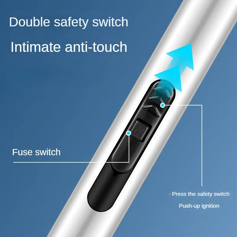 Rechargeable Electric Candle Lighter Arc Plasma Lighter for Candle Kitchen Camping Type-C Rechargeable