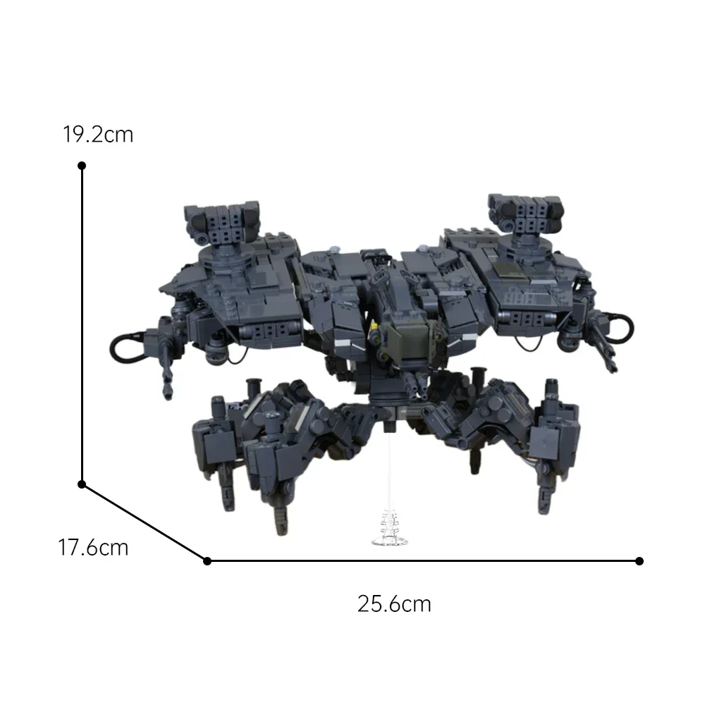 MOC-máquina de guerra apocalíptica, bloques de construcción, Kit de modelo de bestia mecánica Deathbringer, criatura de ciencia ficción, ladrillos DIY, regalo para adultos