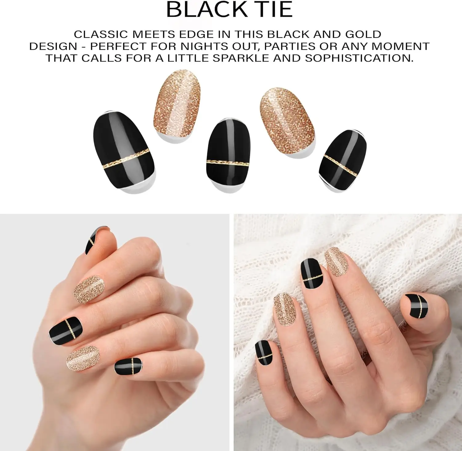 

Полузатвержденные наклейки для ногтей Ge, водонепроницаемые и долговечные черно-белые модные геометрические наклейки для ногтей для УФ-лампы