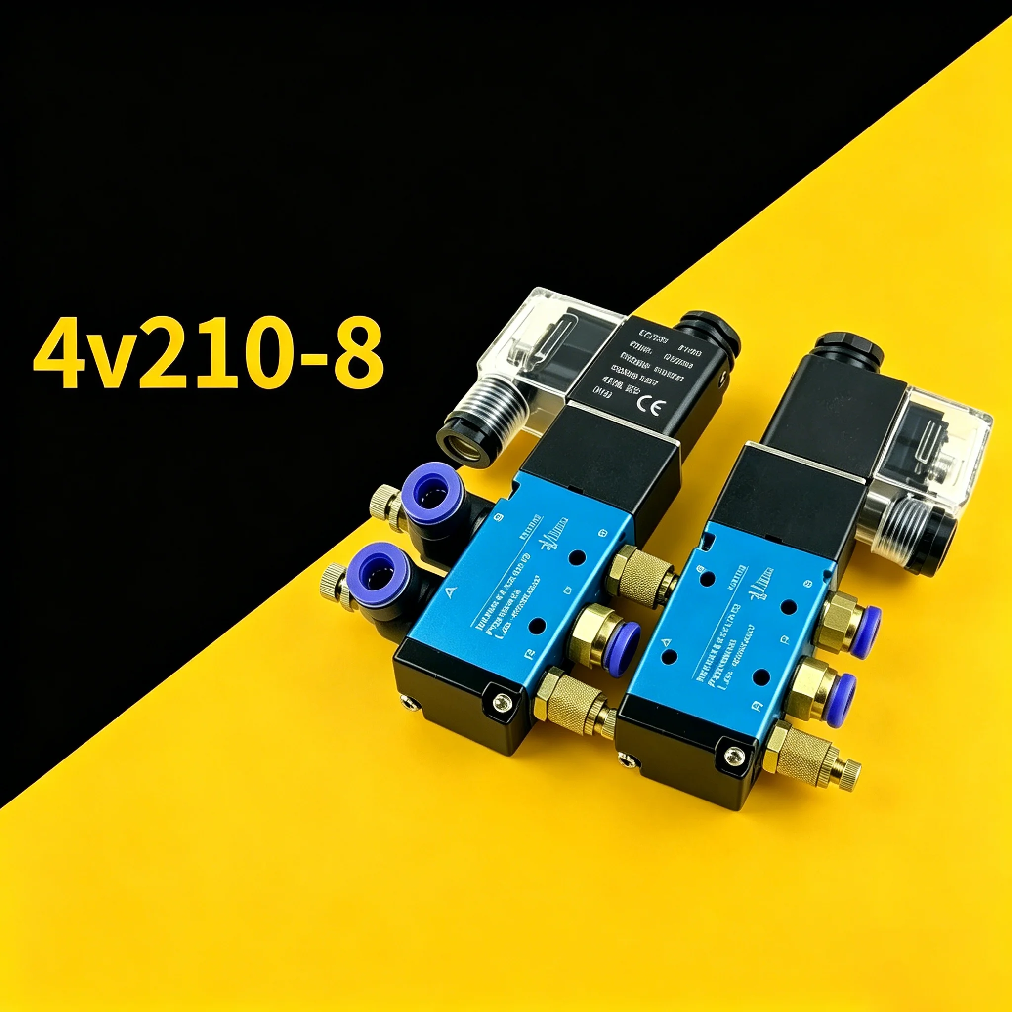 Solenoid Valve, Cylinder Solenoid Valve 4V210-08 Solenoid Valve, Two-position Five-way