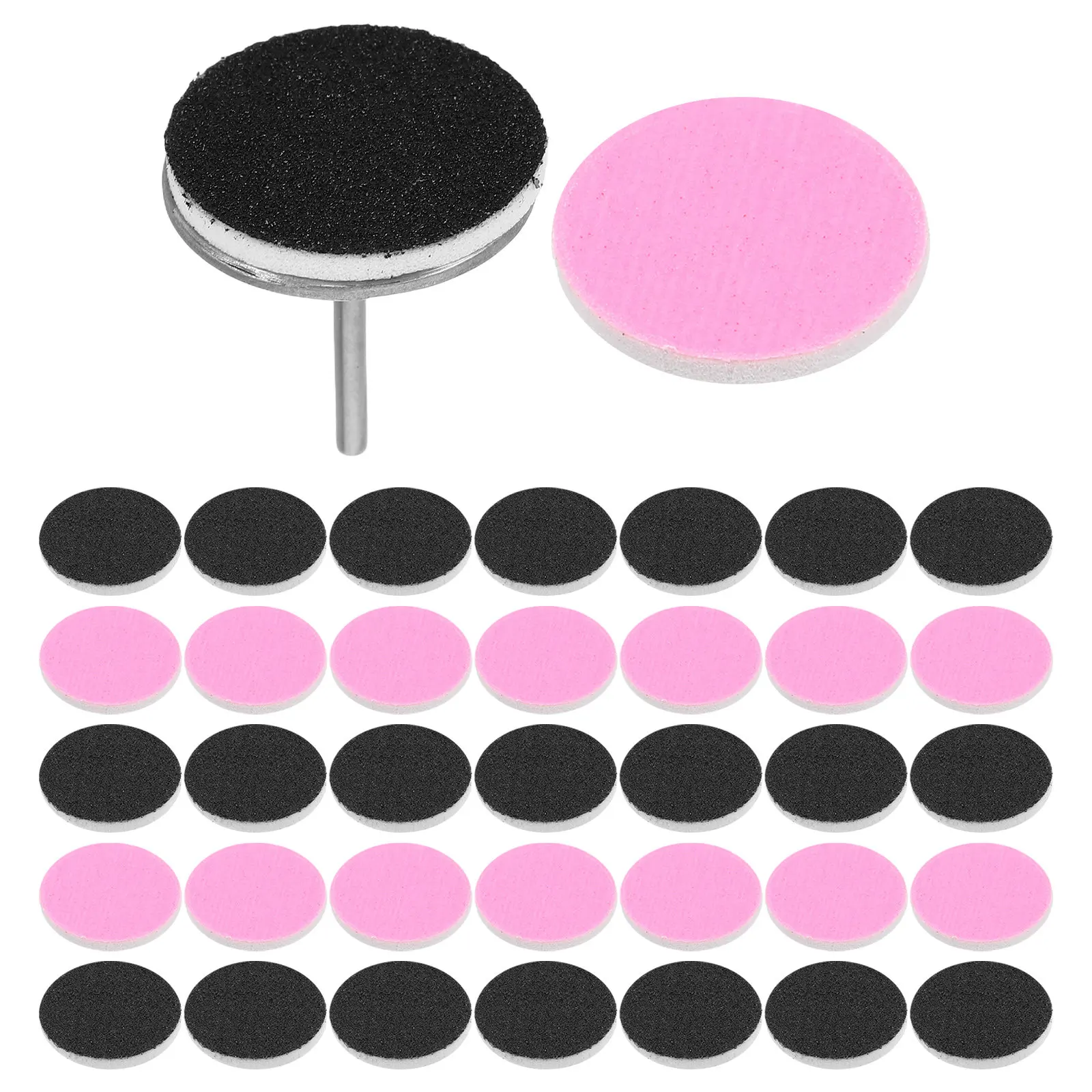 

1Set Nail Drill Sanding Paper Discs Set Round Manicure Pedicure Polishing Tools for Dead Skin Removal Callus Foot File Home