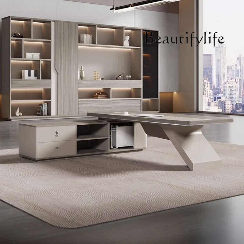 Factory Promotion Office Desk Creativity Drawers European Boss Computer Desks High End Designer  Furniture Unusual Executive