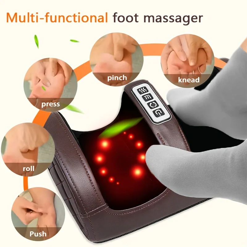Multifunctional Electric Foot Massager, Dual-Directional Rotating Roller Massage, 3 Levels of Massage Intensity, Effortlessly Enjoy Calf & Foot Massage Relaxation, Fitness Relaxation Equipment, the Best Holiday Gift for Family, Loved Ones, & Friends