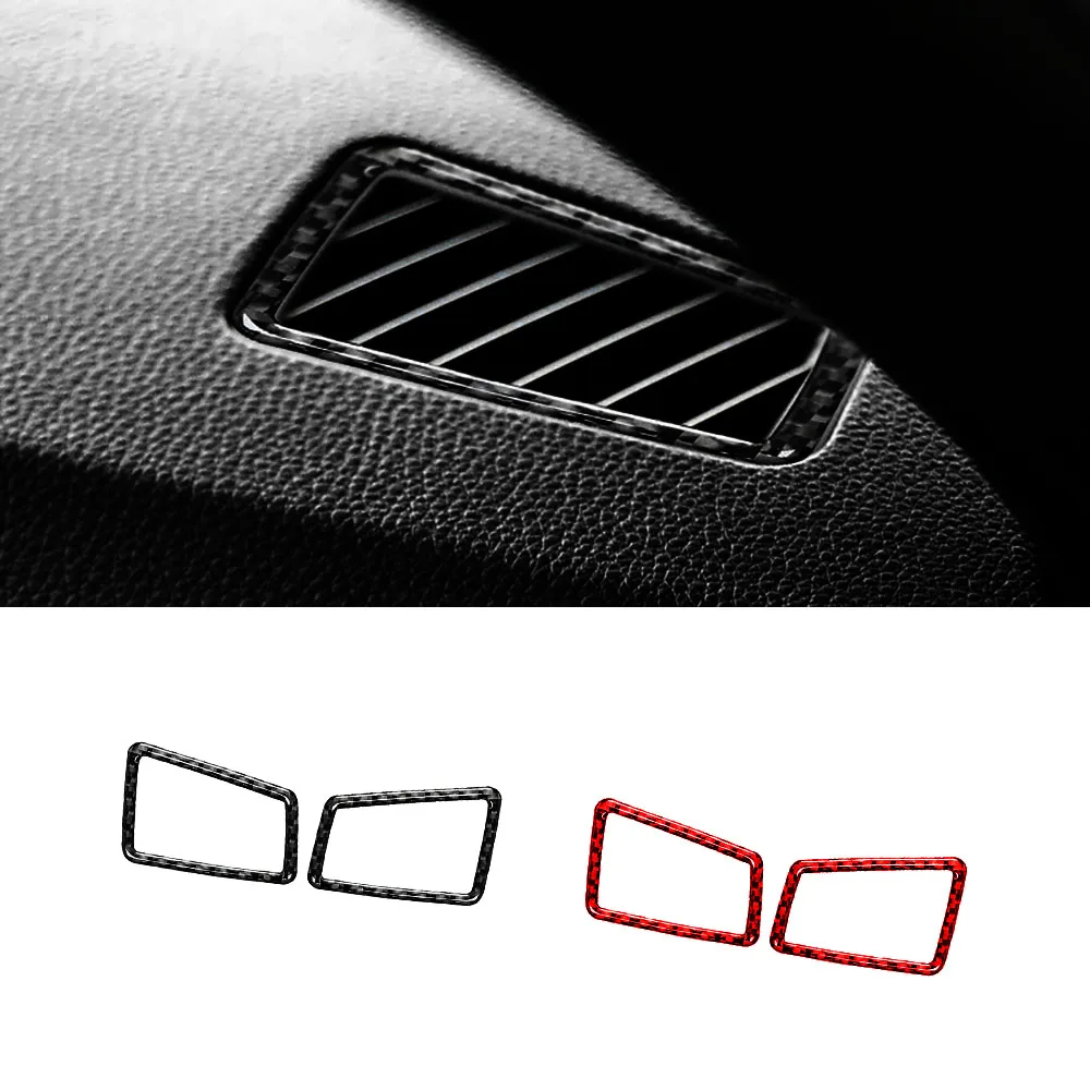 

For BMW 3 Series E90 E92 E93 2005-2012 Carbon Fiber Car Instrument Panel Left Right Air Vent Decorative Stickers Accessoriess