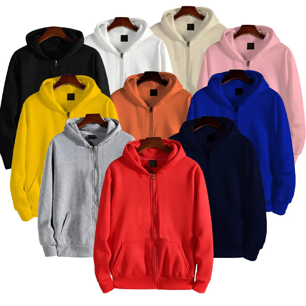 

Korean Version Loose Man Hoodies Casual Long Sleeve Zip Hooded Oversized Pocket Coat Harajuku Up Male Sweatshirts Hooded Jacket