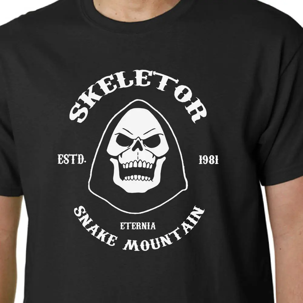 Skeletor t shirt HE MAN MASTERS OF THE UNIVERSE SOA KIDS TV EIGHTIES 80's MATTEL