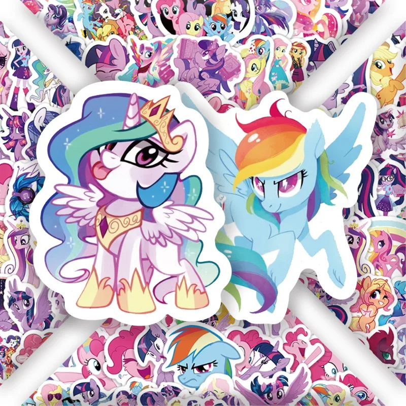 100pcs Cartoon My Little Ponys Twilight Sparkle Pattern Stickers Anime Merchandise Cute Decorations Small Gifts - view 4