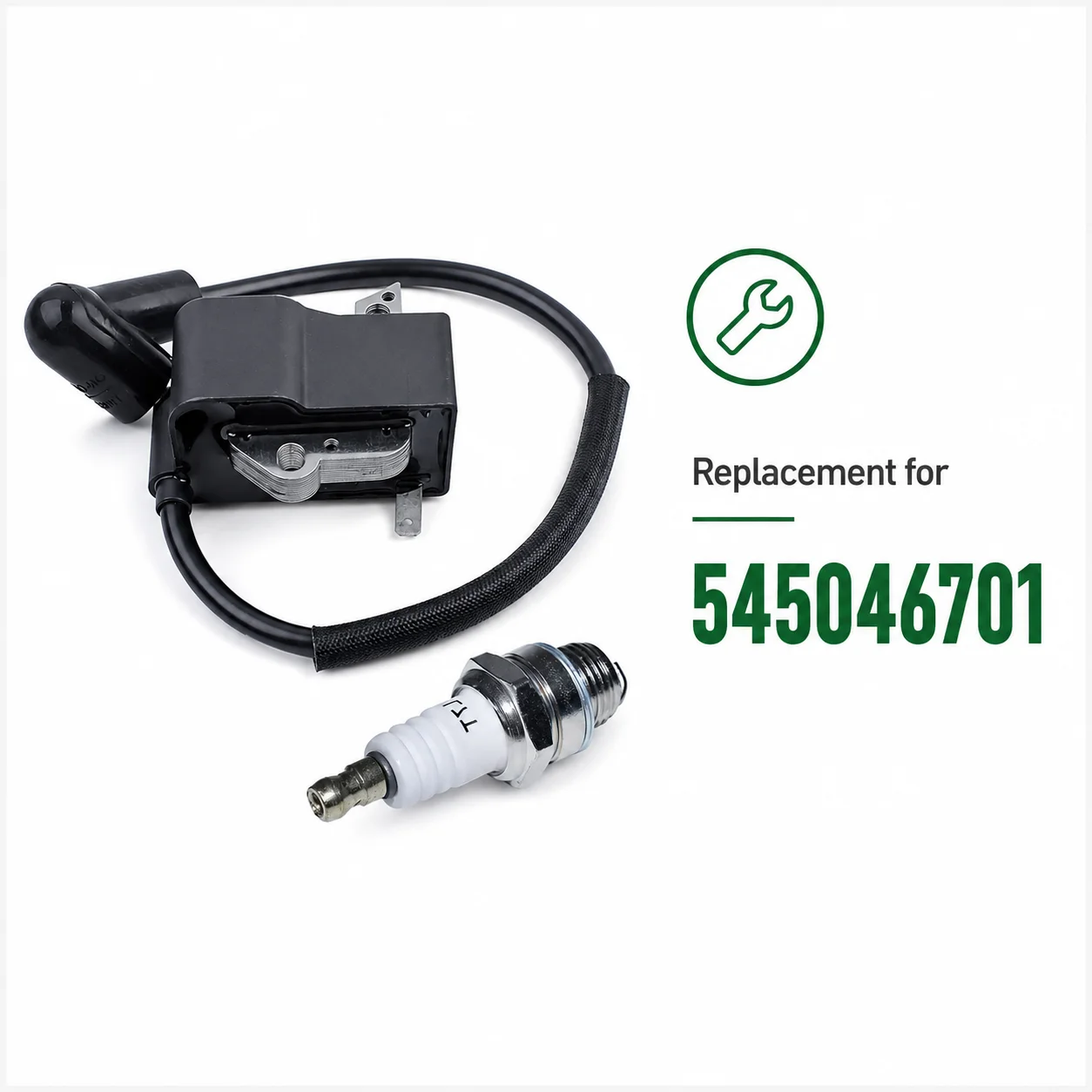 Tune Up Kit Ignition Coil Spark Plug for Husqvarna 125L 125E 128L 128LD Trimmer Edger Brushcutter Replaces 545046701 L7T BPMR7A