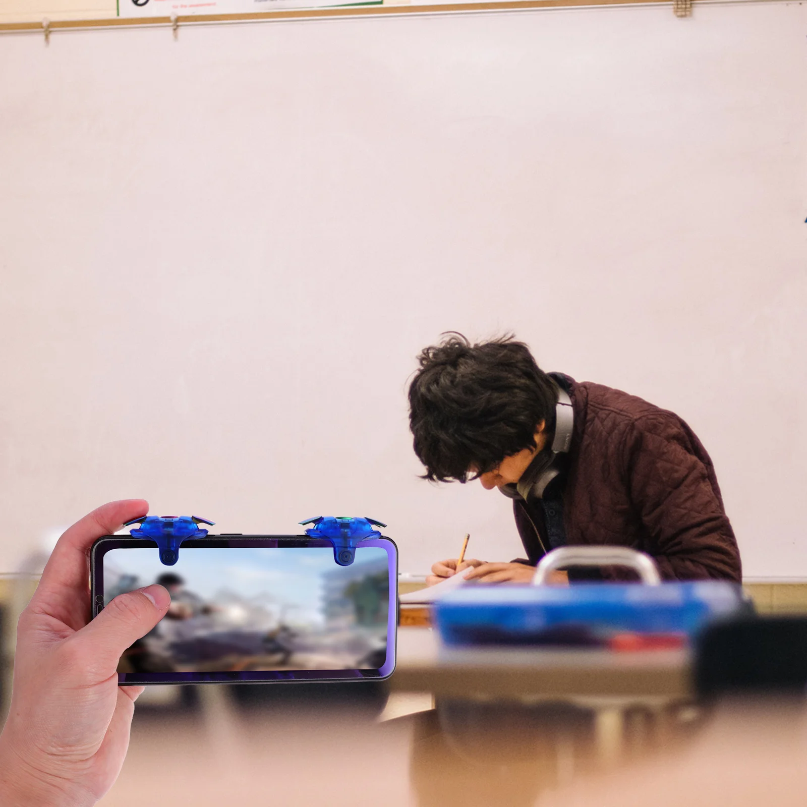 Picture 7: 1Pair Metal Game Handle Accessories Durable Portable Lightweight Immediate Use Enhance Gaming Mobile Game Controller