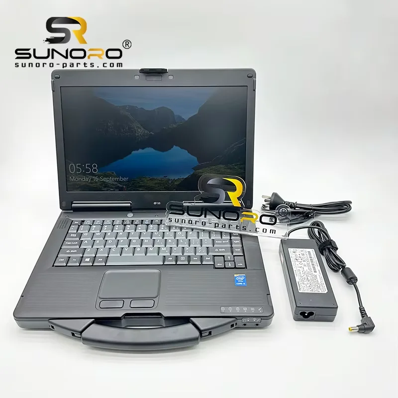 Toughbook CF53 CF-53 I5 8G 512GB 1TB Forklift Excavator Loader Diagnostic Tool Computer Diagnostic Laptop for Excavator
