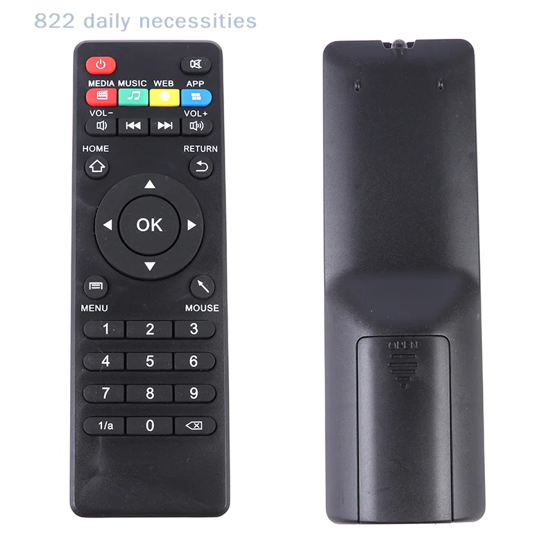 Controle Remoto Universal Conveniente de Substituição para MXQ/X96/V88/MX T95N T9M Smart Android TV Box - Controle Remoto em Inglês