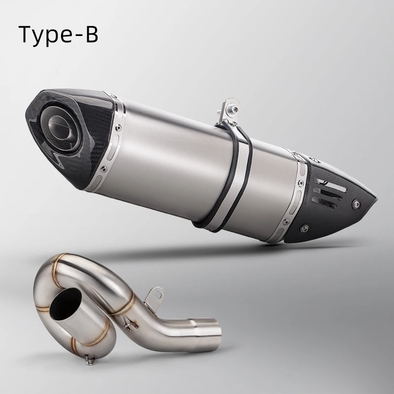 

Stainless Steel Motorcycle Exaust Pipe Middle Section For ZX6R 2009-2019 Moto Racing Exaust Modified