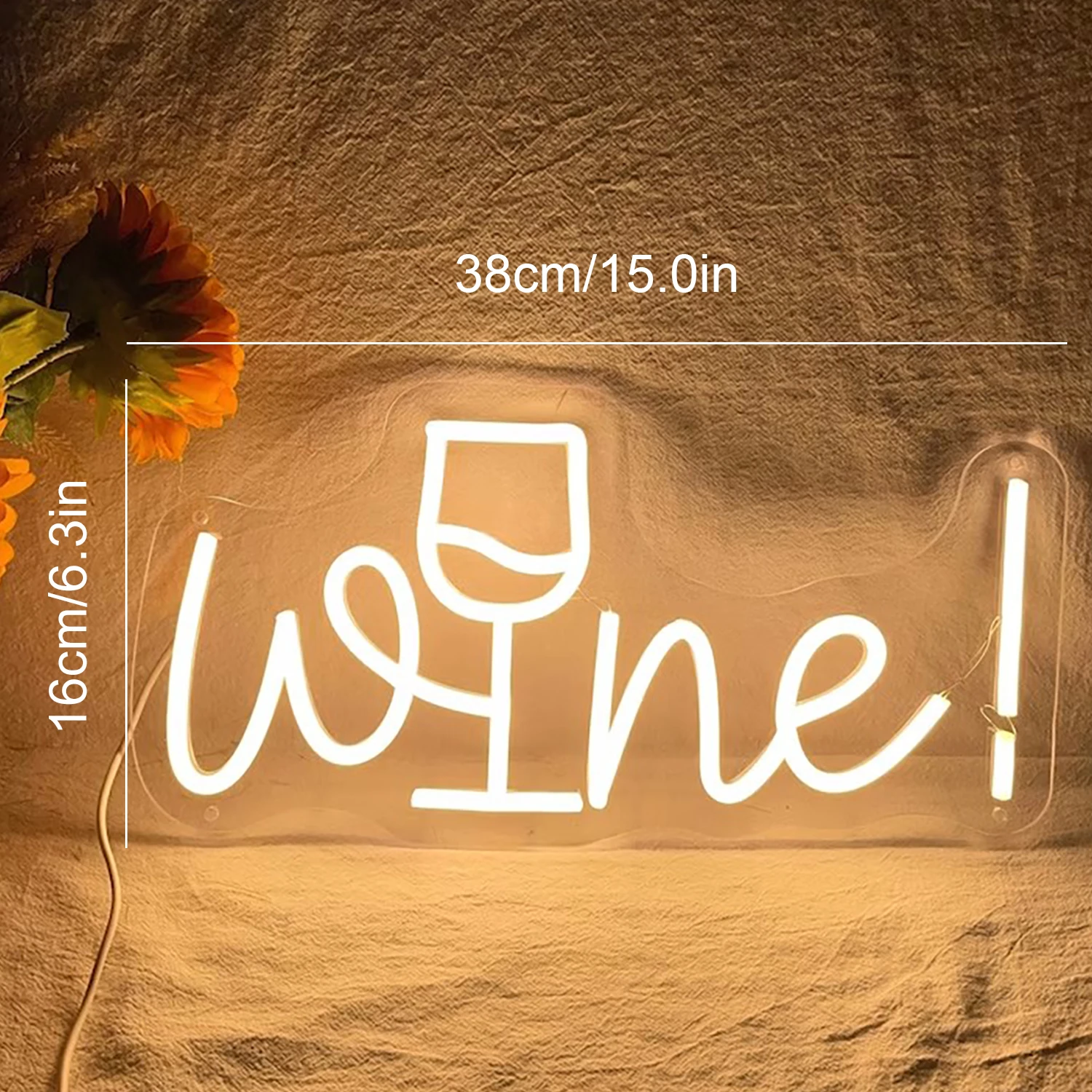 Wein Neonlicht benutzer definierte Party Zeichen Shop Home Art Anniversar Paar Höhle Wand dekoration ästhetische LED-Zeichen leuchtende Buchstaben Geschenk