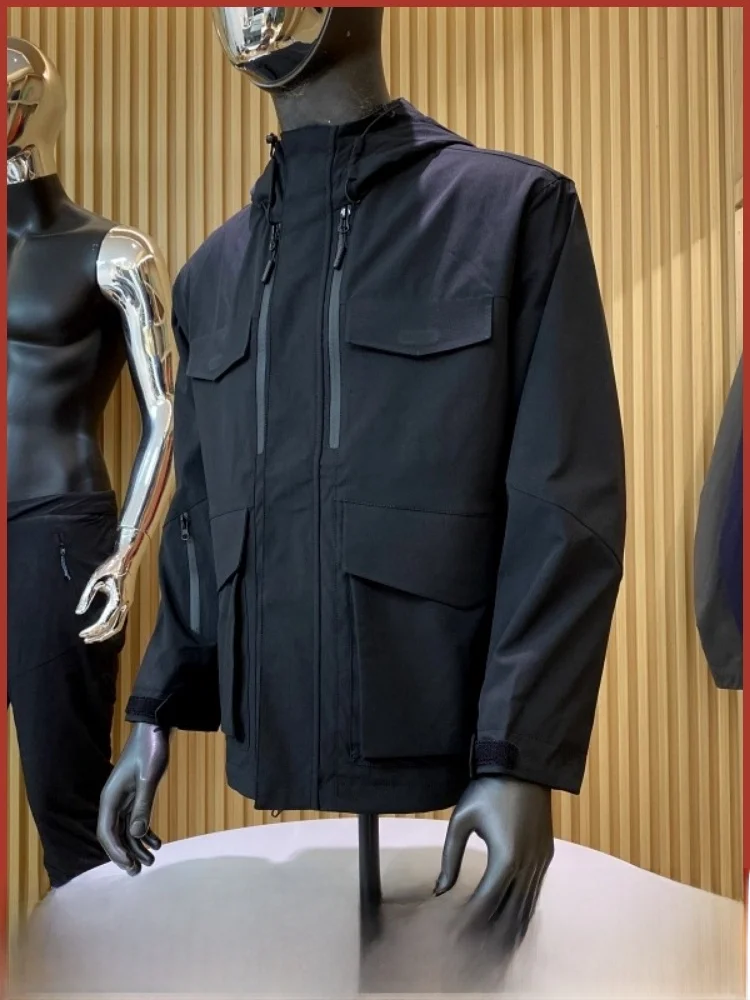 

Серия уличной спецодежды 3D, мужская осенняя ветрозащитная водостойкая куртка с капюшоном, модный полиэстер/нейлон Cosite Fiber