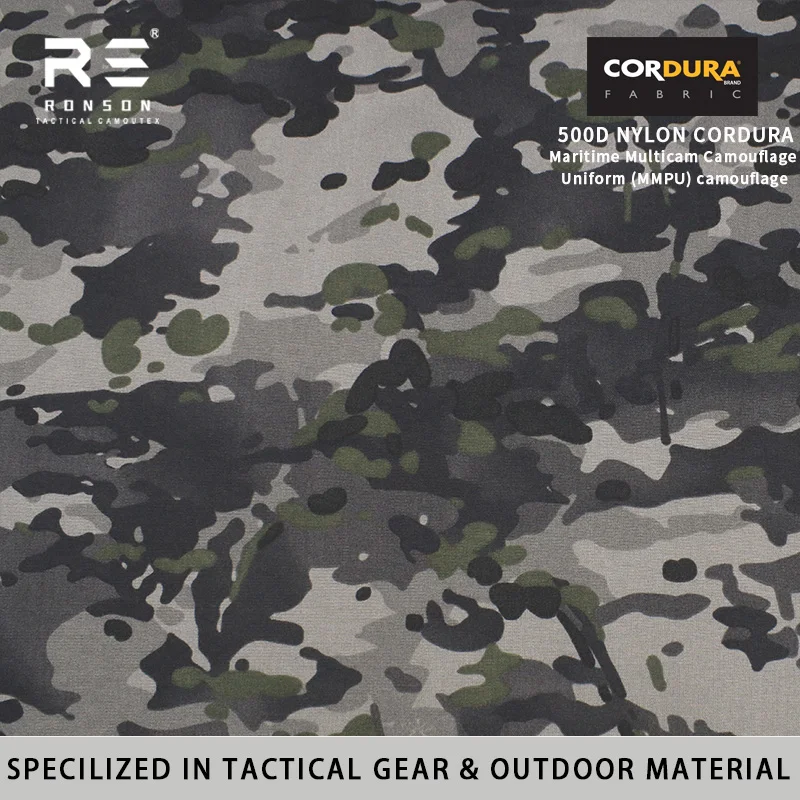 

MMPU NAVY 500D Nylon Cordura Disruptive Pattern Camouflage Fabric Waterproof Printed PU Coated Oxford Fabric Tactical Gear Bags