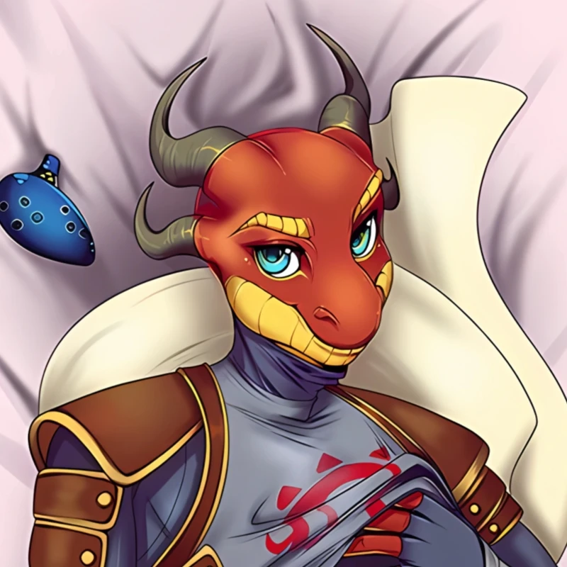 Dakimakura Anime Pillowcase Dragonborn Double-sided Print Life-size Body Pillow Cover Bedding Gifts