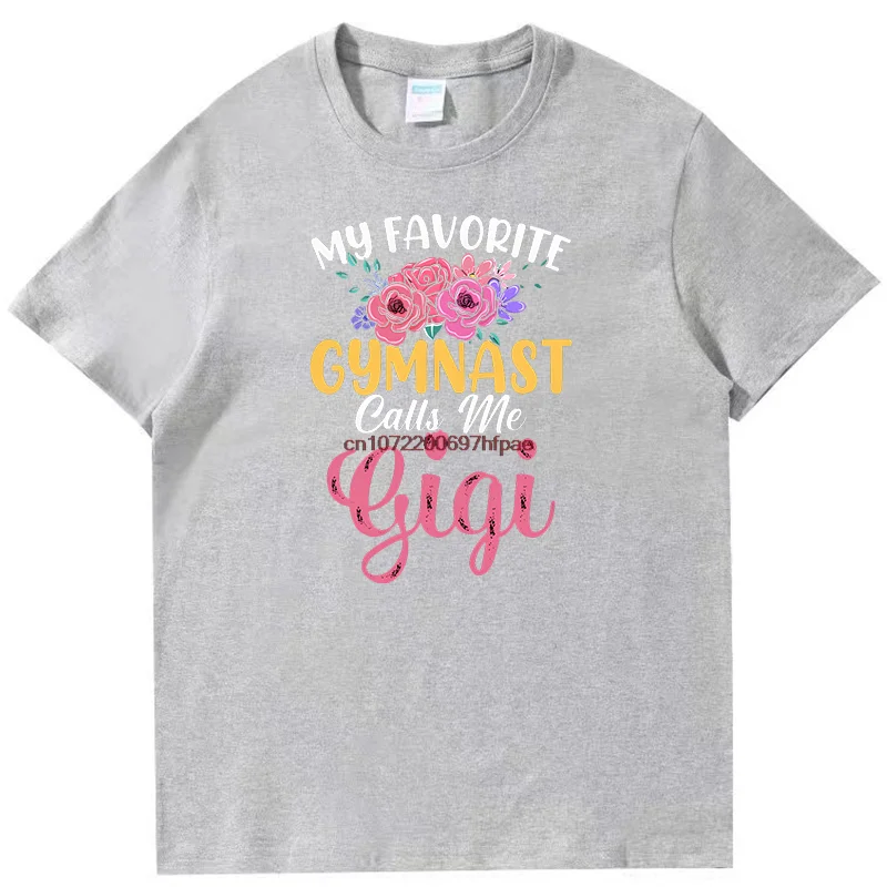 My Favori Ite Gymnast Fashion Graphic T Shirts Funny Gymnast Vintage Gymnastics T-Shirt Summer Cotton Short Sleeve T-Shirts