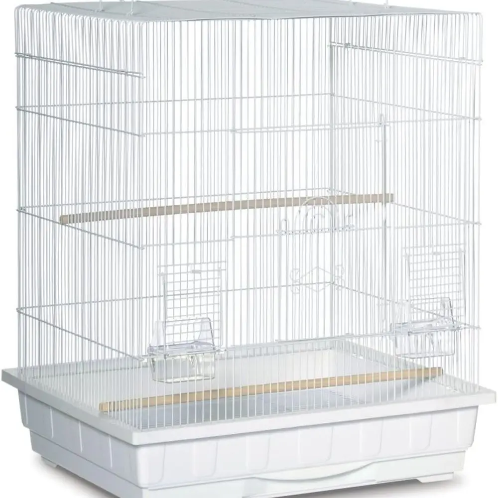 

Клетка для попугая с белым квадратным верхом от Prevue Pet Products