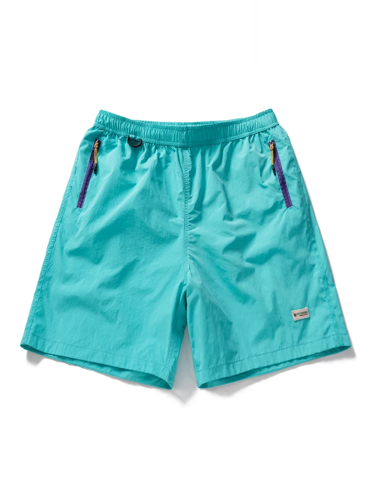 

Новые летние мужские легкие дышащие спортивные орты с пятью четверками на молнии, пляжные свободные повседневные нейлоновые орты