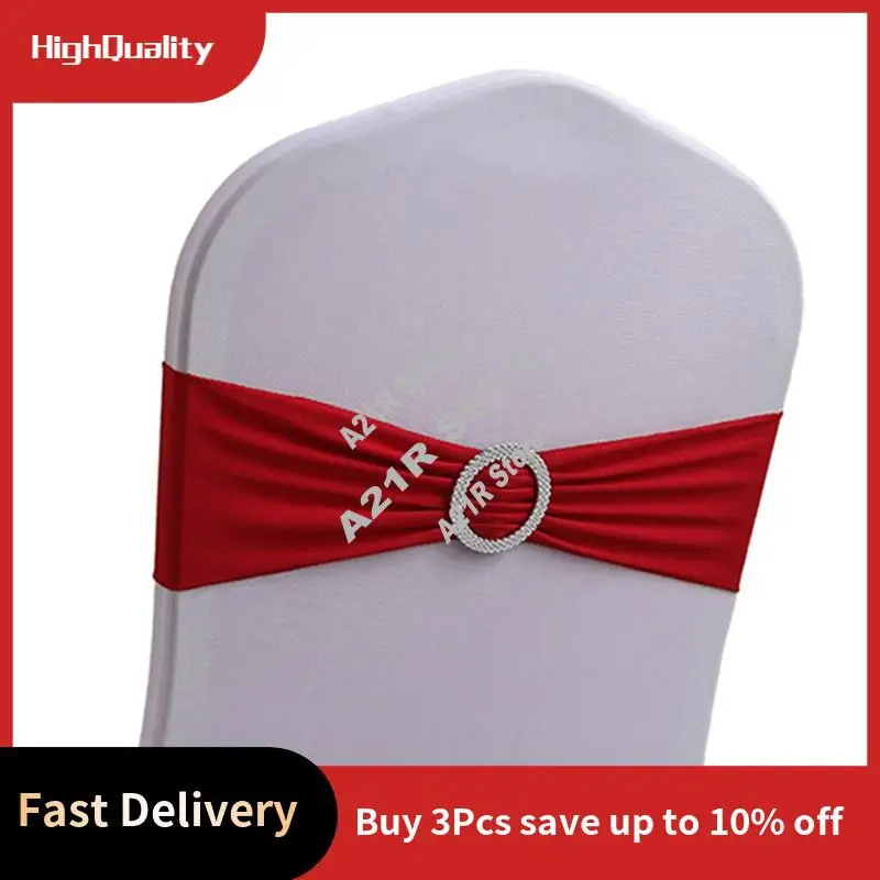 

A21I-50 шт. эластичный узел для стула, свадебное украшение, пряжка, пояса, задняя крышка, сиденье для отеля, дома, элегантный современный декор из ленты, прочный,