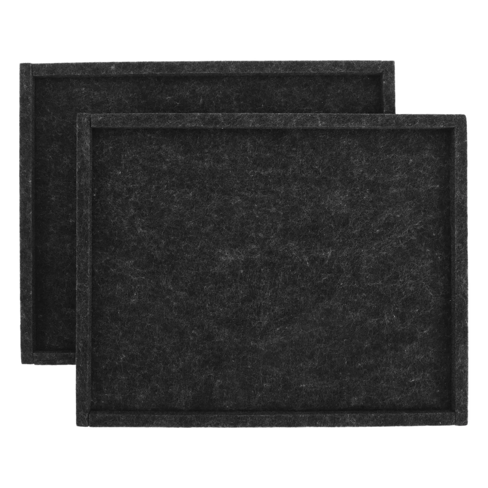 

Набор из 2-х фетровых ковриков для пазлов, особо толстые, портативные, нескользящие, для сортировки и хранения пазлов, органайзер, 12x9.5, штабелируемые