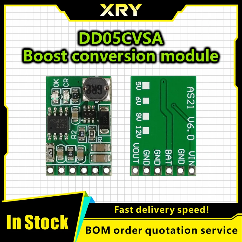 3.7V 4.2V Charger 5V 6V 9V 12V Discharger Board DC DC Converter Boost Module Solar Mobile Power Charger Lithium Battery DD05CVSA