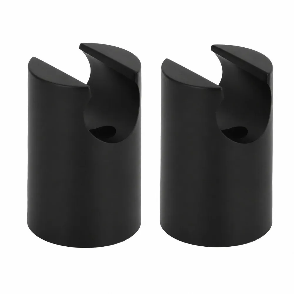 2 Pack Simple Design Wall Mounted Shower Head Holder Screw-Mounted ABS Shower Sprayer Stand Shower Arm Holder Shower Room
