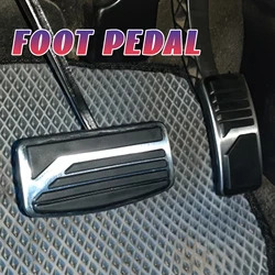 AT Car Pedal Pad Cover For Mitsubishi Outlander 2019 Pajero 3 4 Lancer X Eclipse Cross Fuel Brake Clutch Footrest Gas Pedal