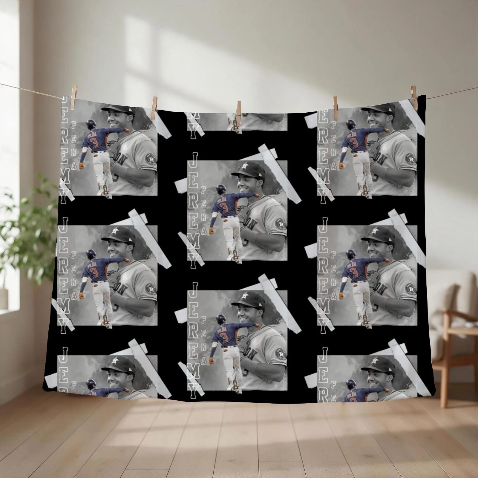Jeremy Pena Throw Blanket couch cozy soft plush fuzzy picnic outdoor blanket