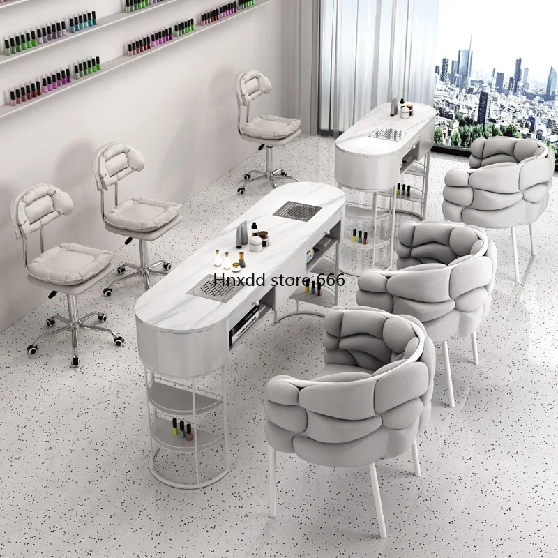 Marble vacuum cleaner paint Internet celebrity double manicure table cream wind